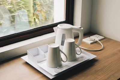 Close-up of coffee on table