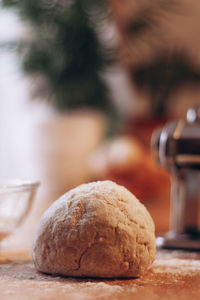 Close-up of cookies on table