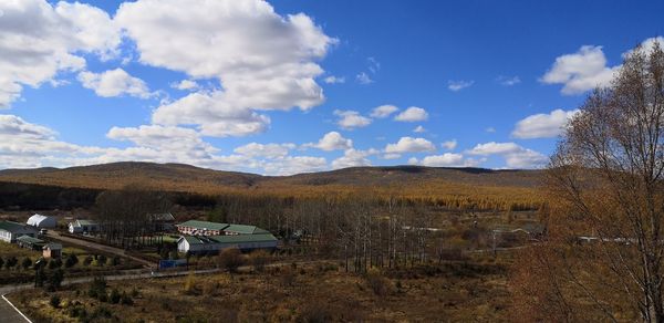 Scenic view of landscape against sky