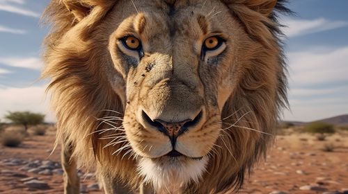 Close-up of lioness