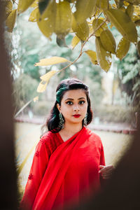 Portrait of a beautiful young woman