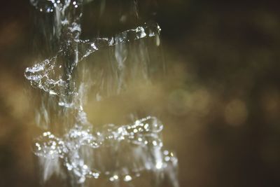 Close-up of water splashing against blurred background