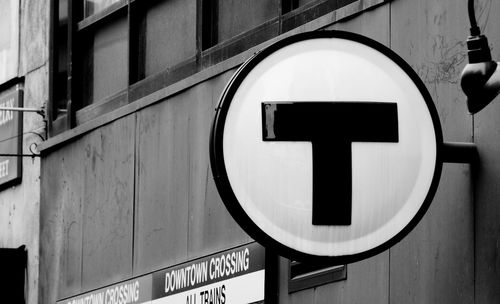 Low angle view of road sign