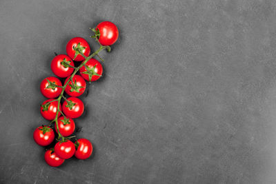 Directly above shot of christmas decorations on table