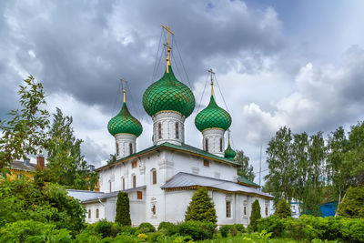 Low angle view of church against sky