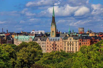 Buildings in city