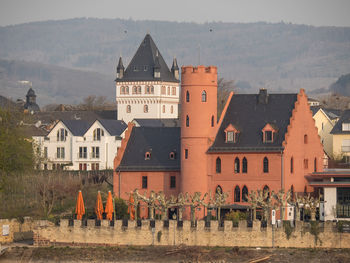 Houses and buildings in town