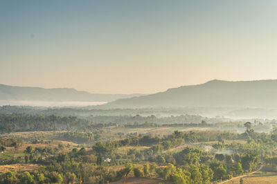 Scenic view of landscape against sky