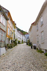 Street leading towards building