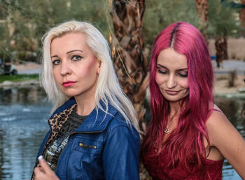 Portrait of beautiful young woman