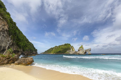 Scenic view of sea against sky