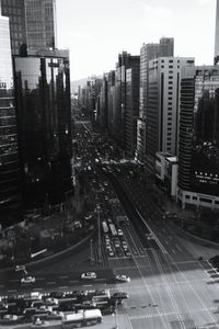 City street with buildings in background