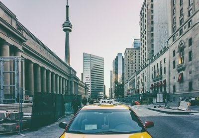 View of city street