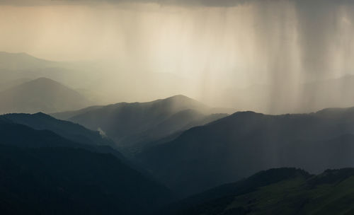 Nature landscape in rodnei mountains