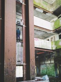 Man working at construction site