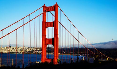 Golden gate bridge against sky