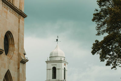 Low angle view of buildings against sky