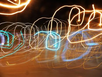 Light painting at night