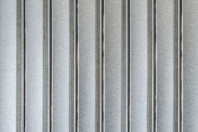 Full frame shot of metal. gray rolling door metal texture background