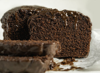 Close-up of chocolate cake