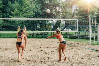 Female beach volleyball