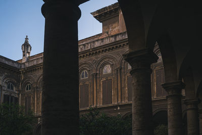 Low angle view of historical building
