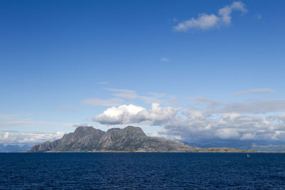 Scenic view of cloudy sky over sea