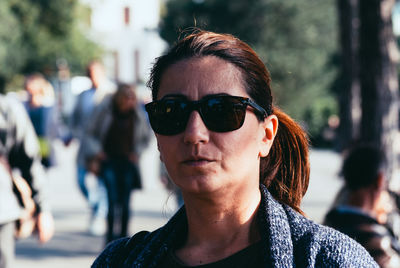Portrait of man wearing sunglasses
