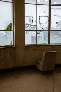 Interior of abandoned house