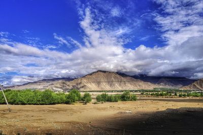 Scenic view of landscape against sky