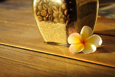 Close-up of cookies on table