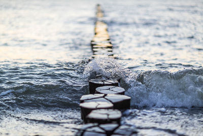 Close-up of wave in sea