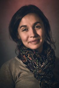 Portrait of smiling young woman