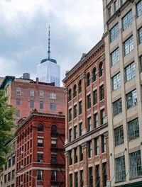 Low angle view of buildings against sky
