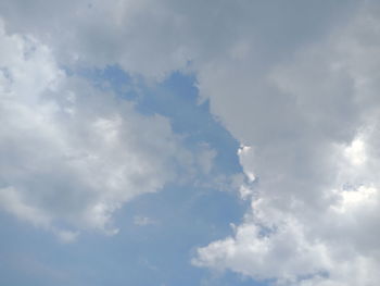 Low angle view of clouds in sky