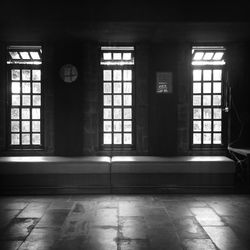 Interior of empty corridor