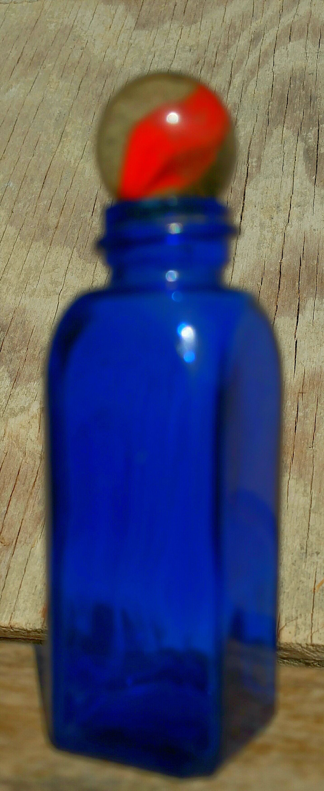 Antique blue bottle