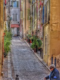 Walkway in city