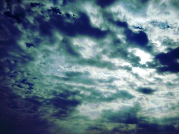 Low angle view of storm clouds in sky