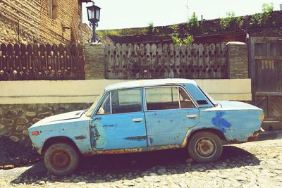 Cars parked in parking lot