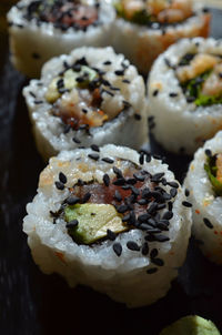 Close-up of sushi