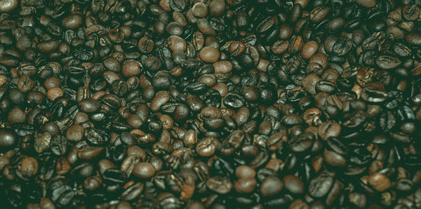 Full frame shot of coffee beans