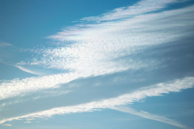 Low angle view of cloudy sky