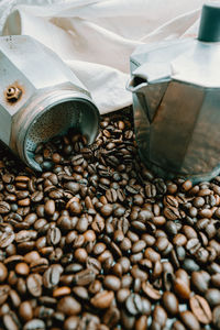 Close-up of coffee beans