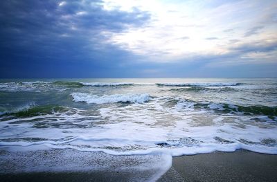 Close-up of sea against sky