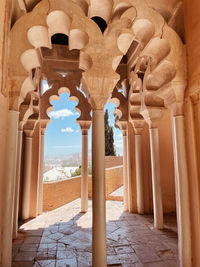 Low angle view of historical building