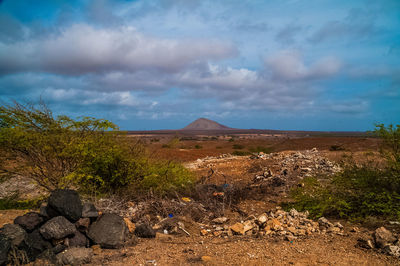 Scenic view of landscape against sky