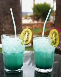 Close-up of drink on table