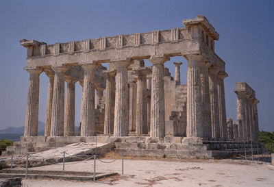 Low angle view of historical building