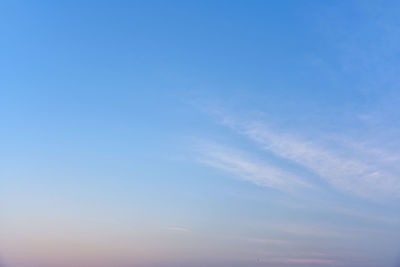 Low angle view of vapor trail in sky